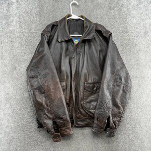 Vintage brown leather jacket
